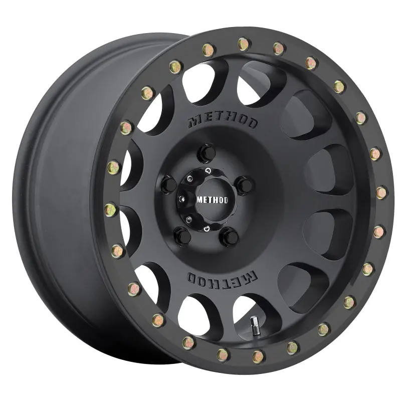 Method Mr105 Beadlock 17X8.5 0Mm Offset 8X6.5 130.81Mm Cb Matte Black W/Bh-H24125 Wheel 1
