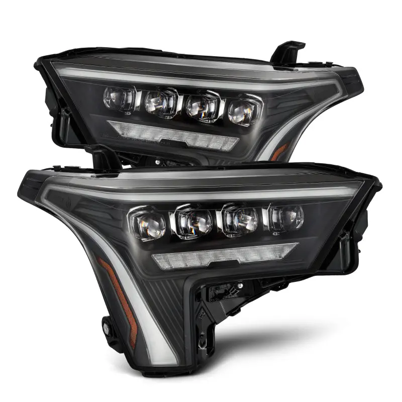 Alpharex 22-23 Toyota Tundra Nova-Series Headlights Black W/Amber Drl - Req 810029 Or 810030 1