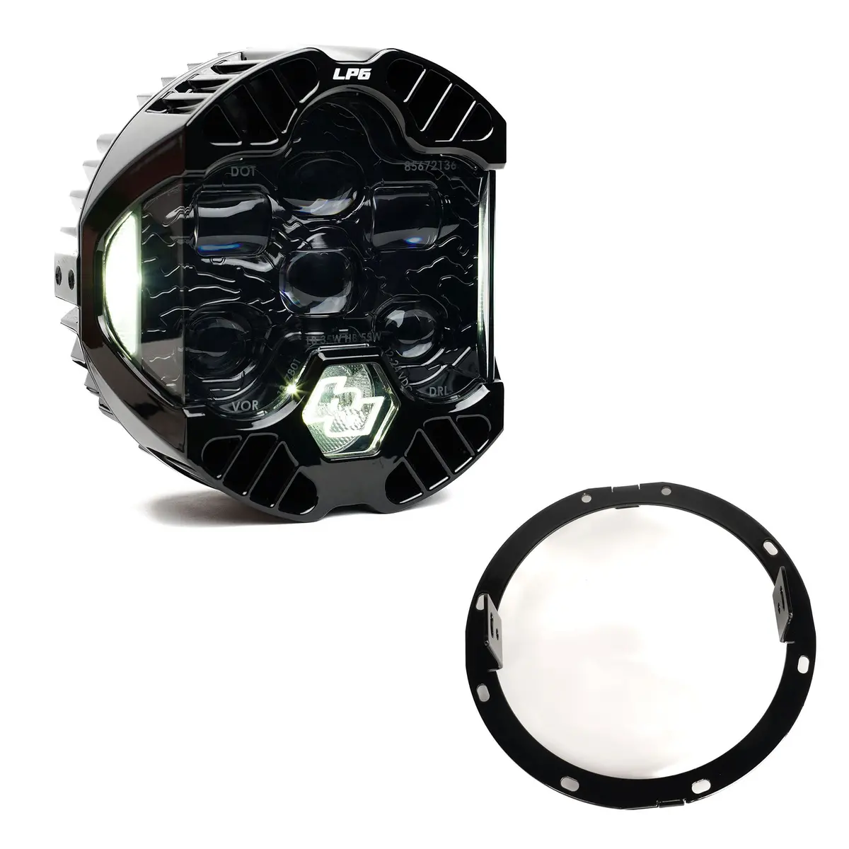 Baja Designs 14-23 Harley-Davidson Street Glide (Single Light) Dot Lp6 Led Drl Headlight Kit - White 1