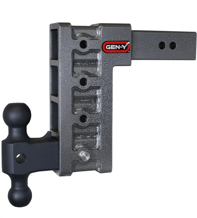 Gen-Y Mega Duty 2.5In Shank 9In Drop 3K Tw 21K Hitch W/Gh-061 Dual-Ball 1