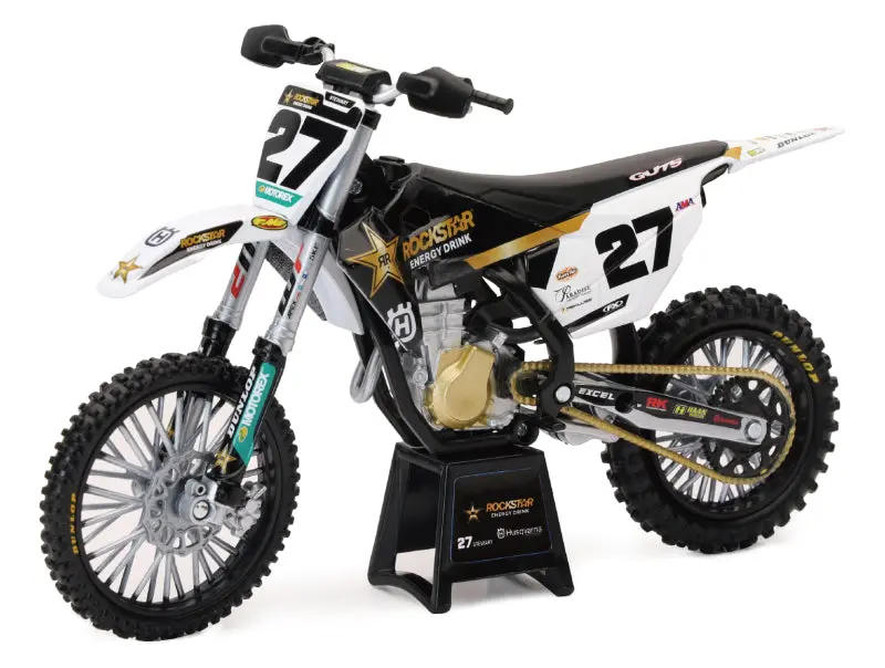 New Ray Toys Husqvarna Rockstar Fc450 Team (Malcolm Stewart #27)/ Scale - 1:12 1