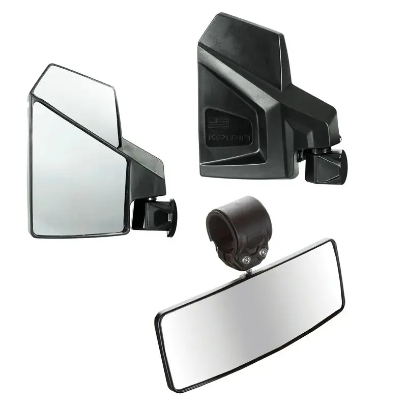 Utv Side And Rearview Mirror Combo Kit 1