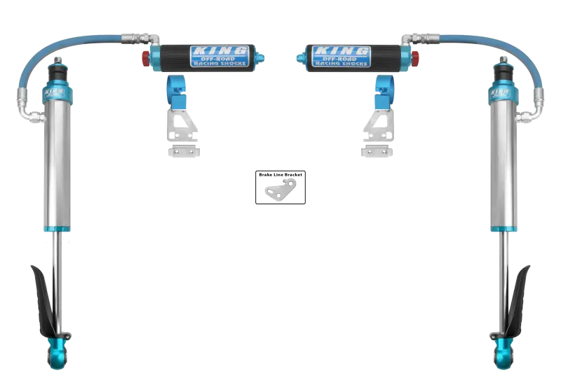 King Shocks 2024+ Toyota Tacoma 2.5 Dia Remote Reservoir Shock W/Adjuster (Pair) - Rear 1