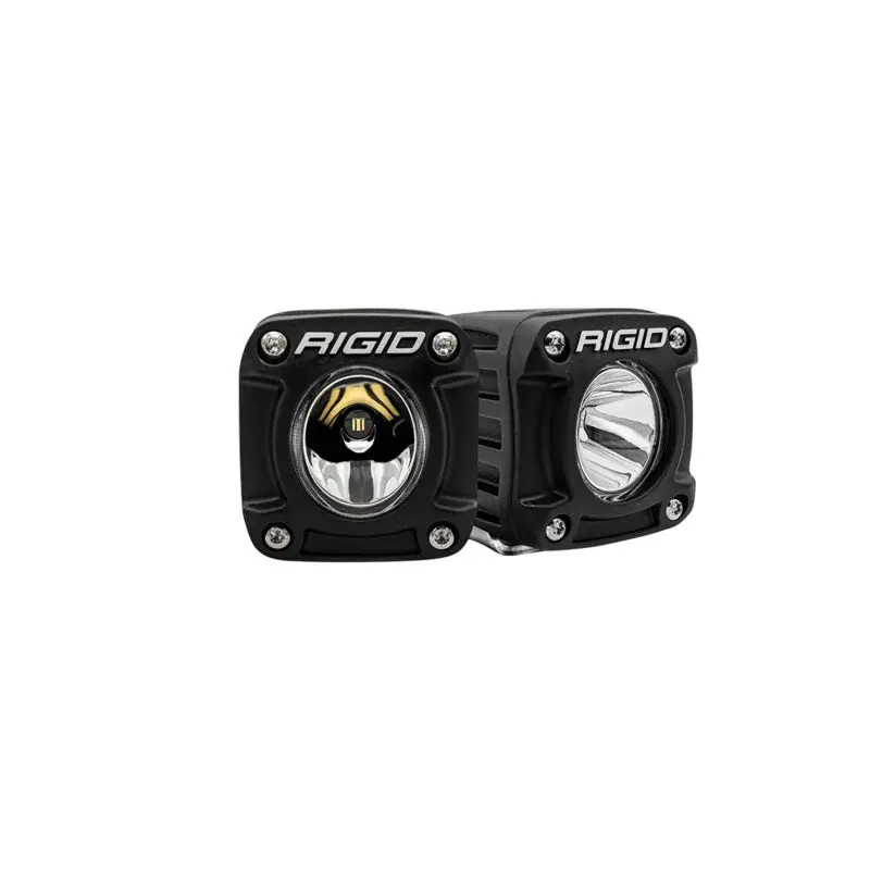 Rigid Industries Revolve Pod W/Amber Trim Ring - Pair 1