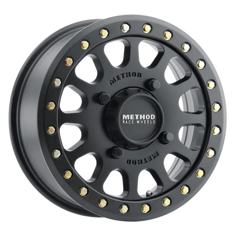 Method Mr401 Utv Beadlock 15X6 / 5+1/53Mm Offset / 4X156 / 132Mm Cb Matte Black Wheel 1