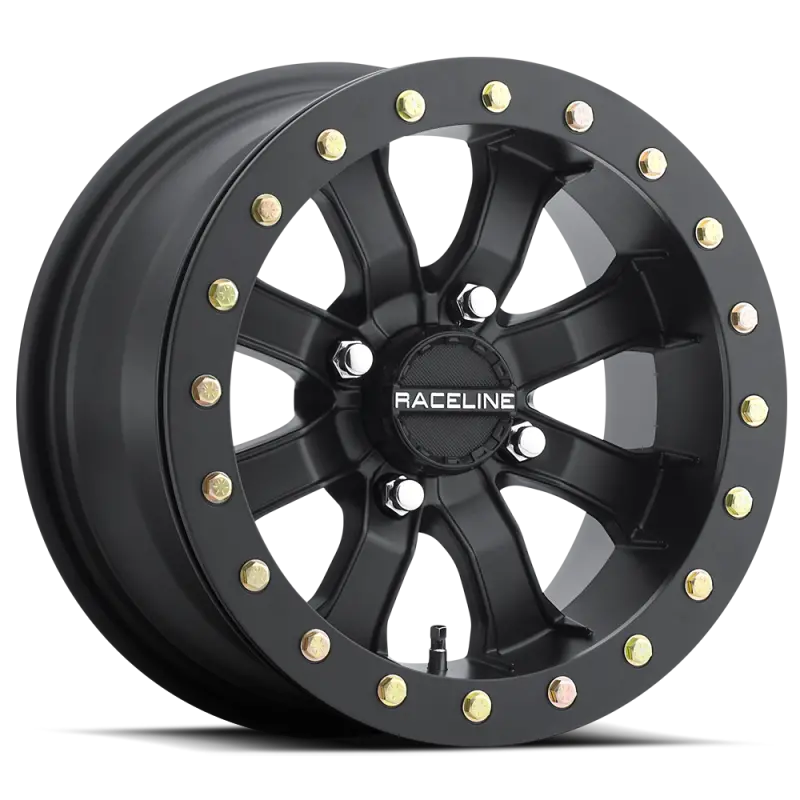 Raceline A71b Mamba 15X7in / 4X137 Bp / 0Mm Offset / 110.18Mm Bore - Satin Black Beadlock Wheel 1