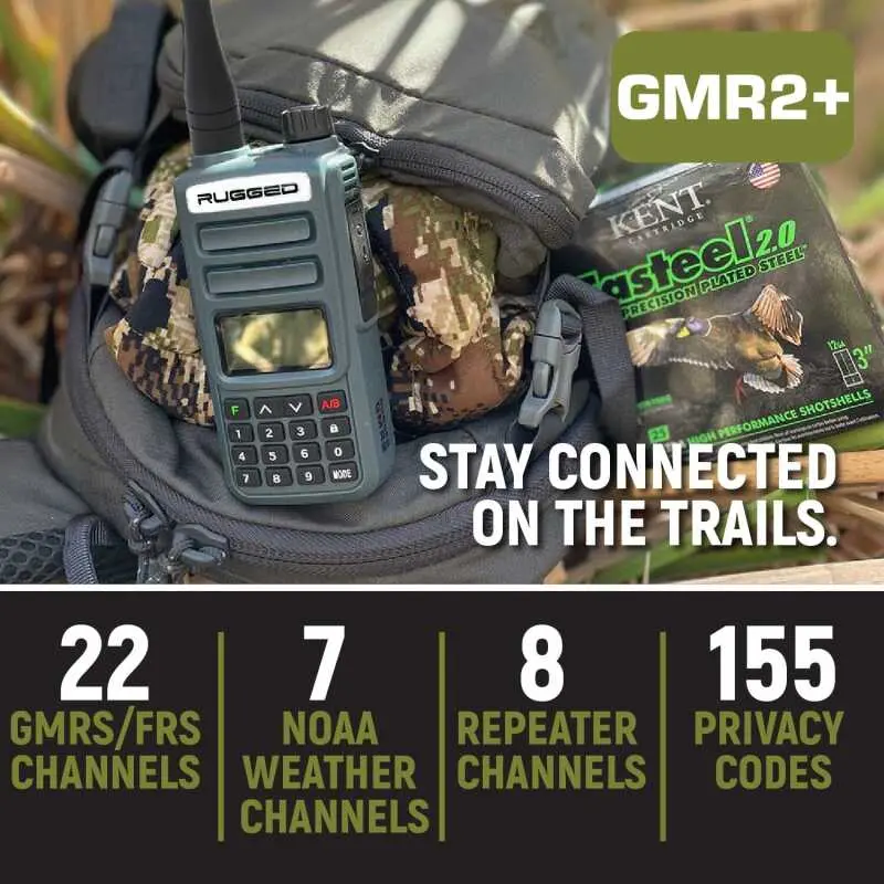 Rugged Radios Rugged Gmr2 Plus - Gmrs / Frs Two Way Handheld Radio Safety Orange 1