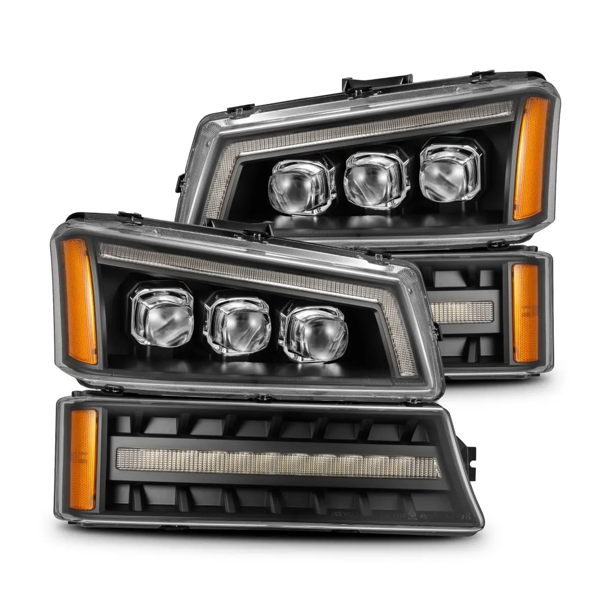 03-06 Chevrolet Silverado/02-06 Avalanche (Without Body Cladding) Nova-Series Led Projector Headlights 1
