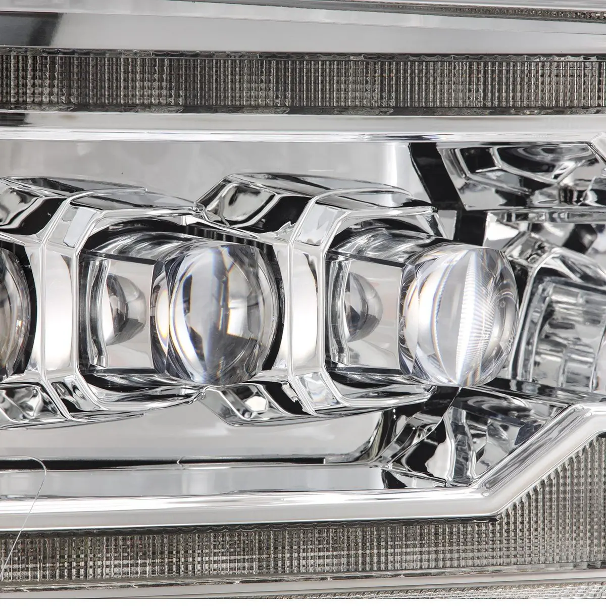 Alpha Rex 09-18 Ram Truck Nova-Series (5Th Gen 2500 G2 Style) Led Projector Headlights Chrome 2