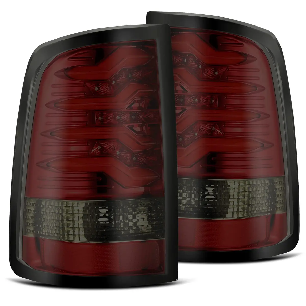 Alpha Rex 19-24 Ram 2500/3500 Pro-Series Led Tail Lights Red Smoke 1