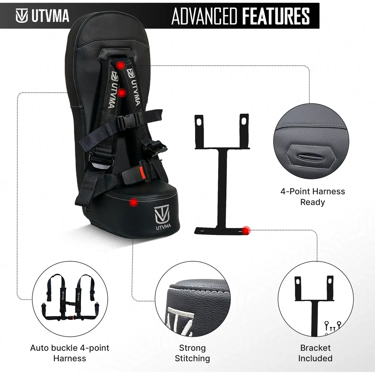 Polaris Rzr Xp 1000 / Turbo Bump Seat 9