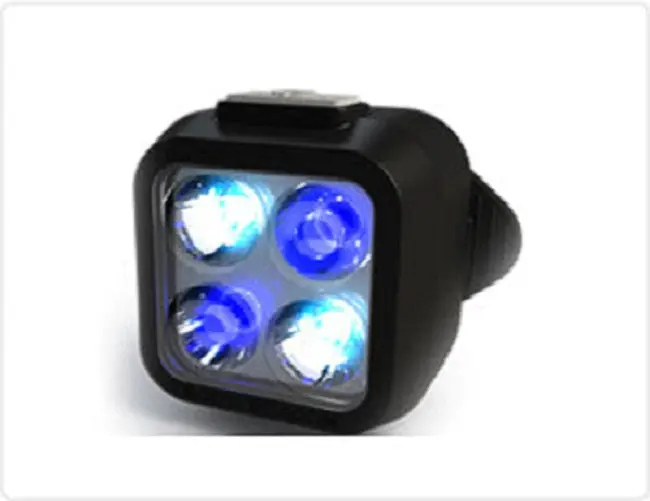 Rescue Leaders Wblbra-3 White & Blue Body Beacon Led Equipped Black Leather Brass Belt Keeper First Responder Light Gen 2 - Quantity Of 3 1