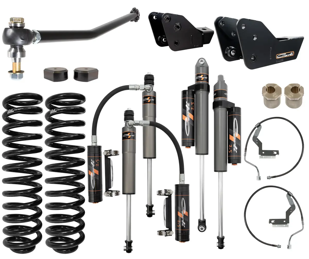 Carli 2023+ Ford Super Duty Pathfinder 2.5 Level Height Suspension System 1