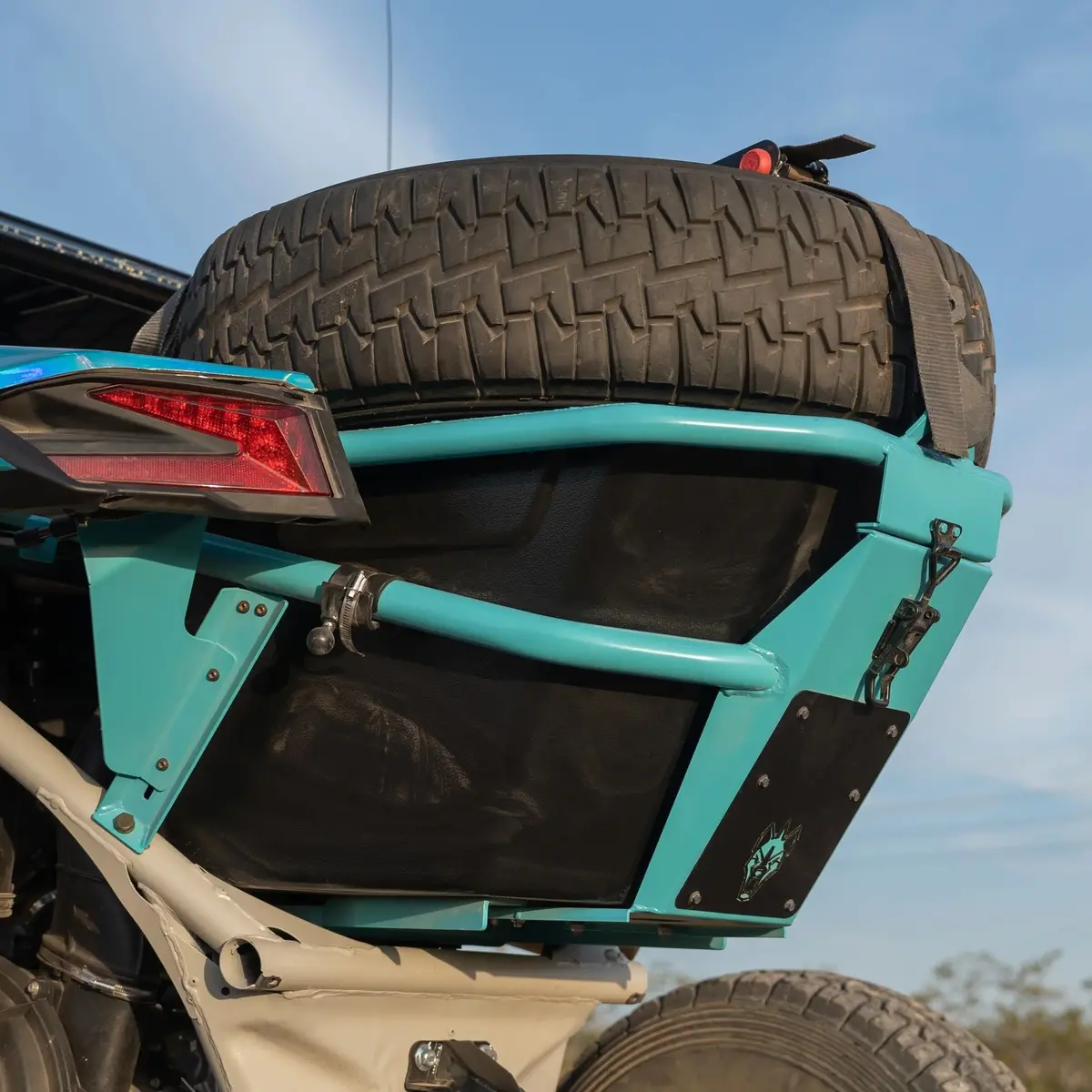 Can Am X3 Rear Storage / Tire Rack 1