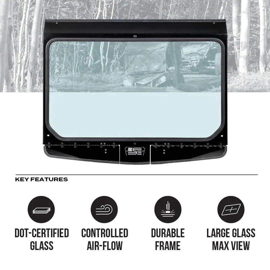 Can-Am Commander Vented Front Windshield 2