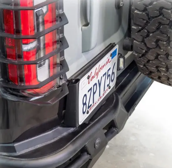 Open Box - 2021+ Ford Bronco License Plate Relocation Bracket 1