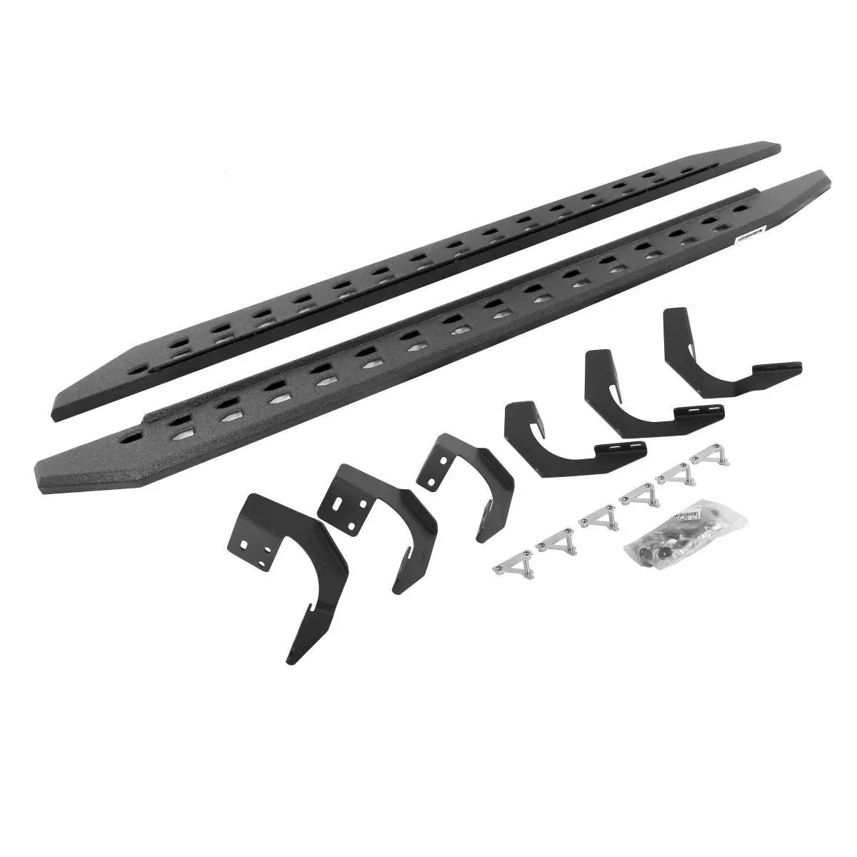 Go Rhino 19-22 Ram 1500 Cc 4Dr (Not Classic) Rb20 Slim Running Boards Kit (W/Brackets) - Bedliner Ct 1