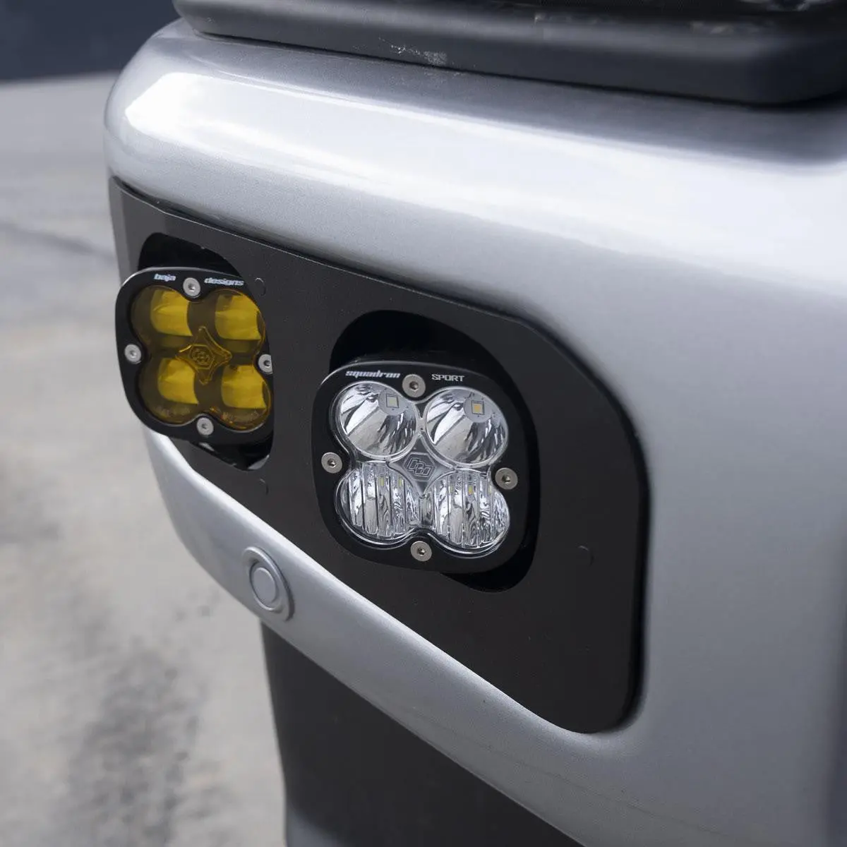 2023+ Ford Super Duty Baja Designs Squadron Sae / Squadron Sport Dual Fog Light Kit 1