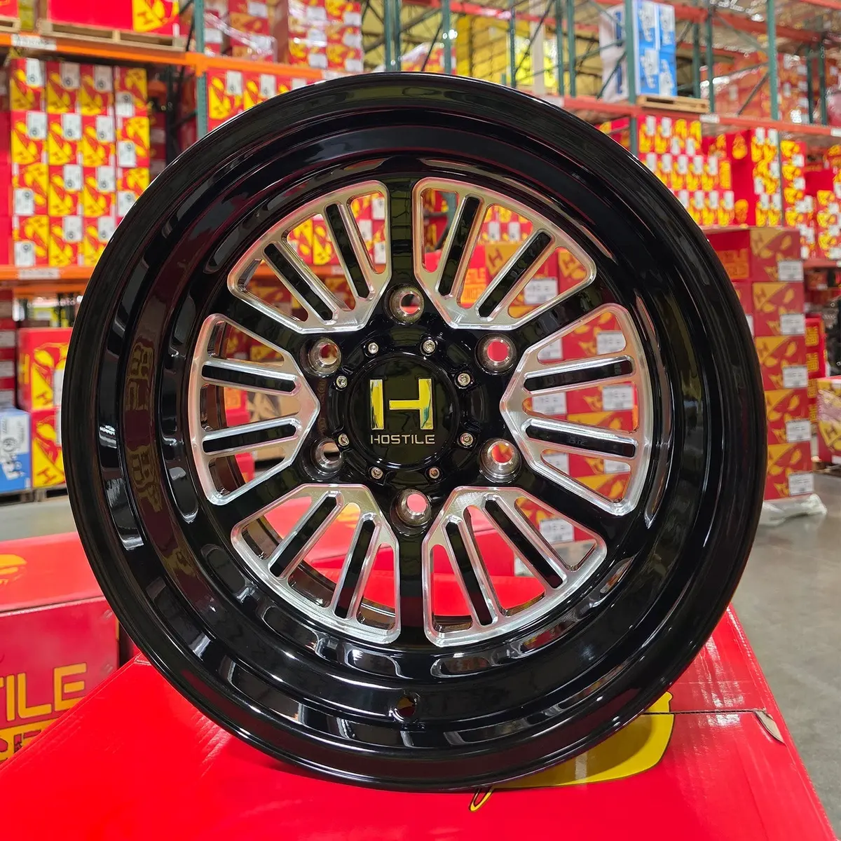 Hf127 Hostile Utv Forged Wheel (Gloss Black/Blade Cut) 1