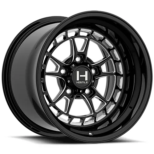 Hf22 Rival Utv Forged Wheel (Gloss Black/Blade Cut) 1
