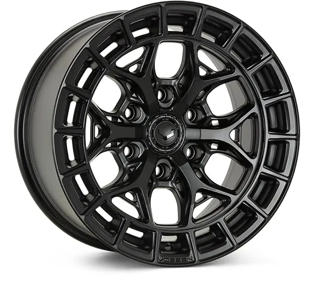 Vossen Hfx-1 20X10 / 6X139.7 Bp / Et-18 / 106.1 Cb / Super Deep - Satin Black Wheel 1