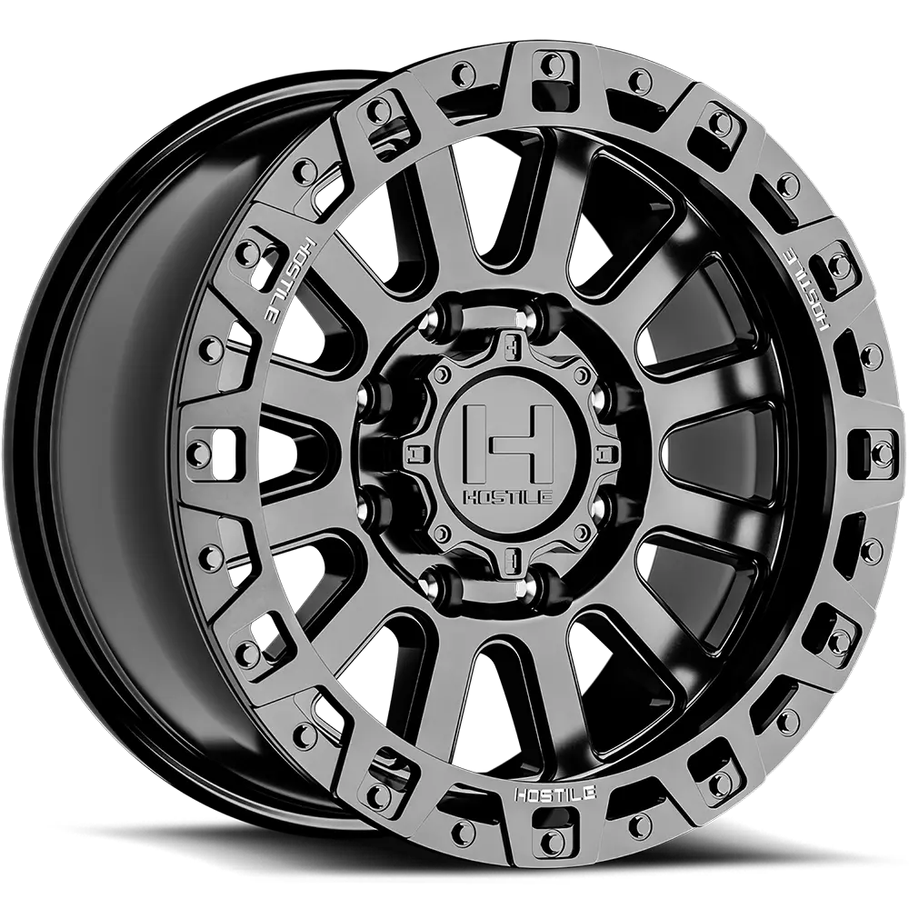 Hostile Wheel - Hostile Baja H139 Dominator 20X9 Et 12Mm Offset / 8X165.1 Bp / 125.2 Bp / 3640 Load / Asphalt Black 1