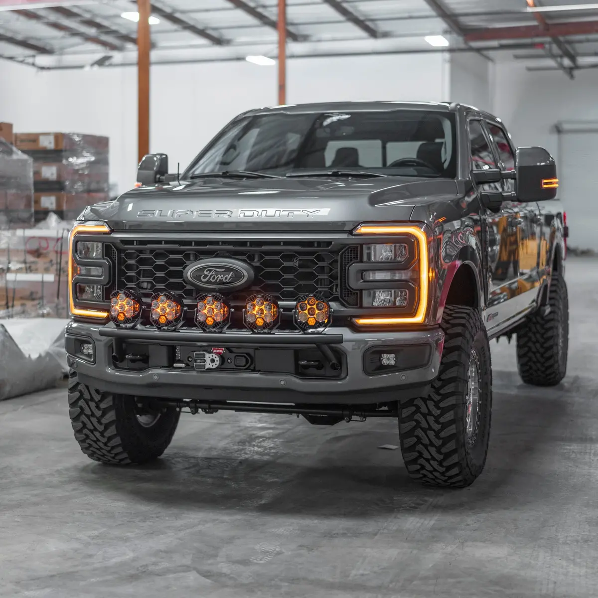 2023-Current Ford F-250/F-350/F-450 Super Duty Ford Performance Parts By Warn Winch Kit 1
