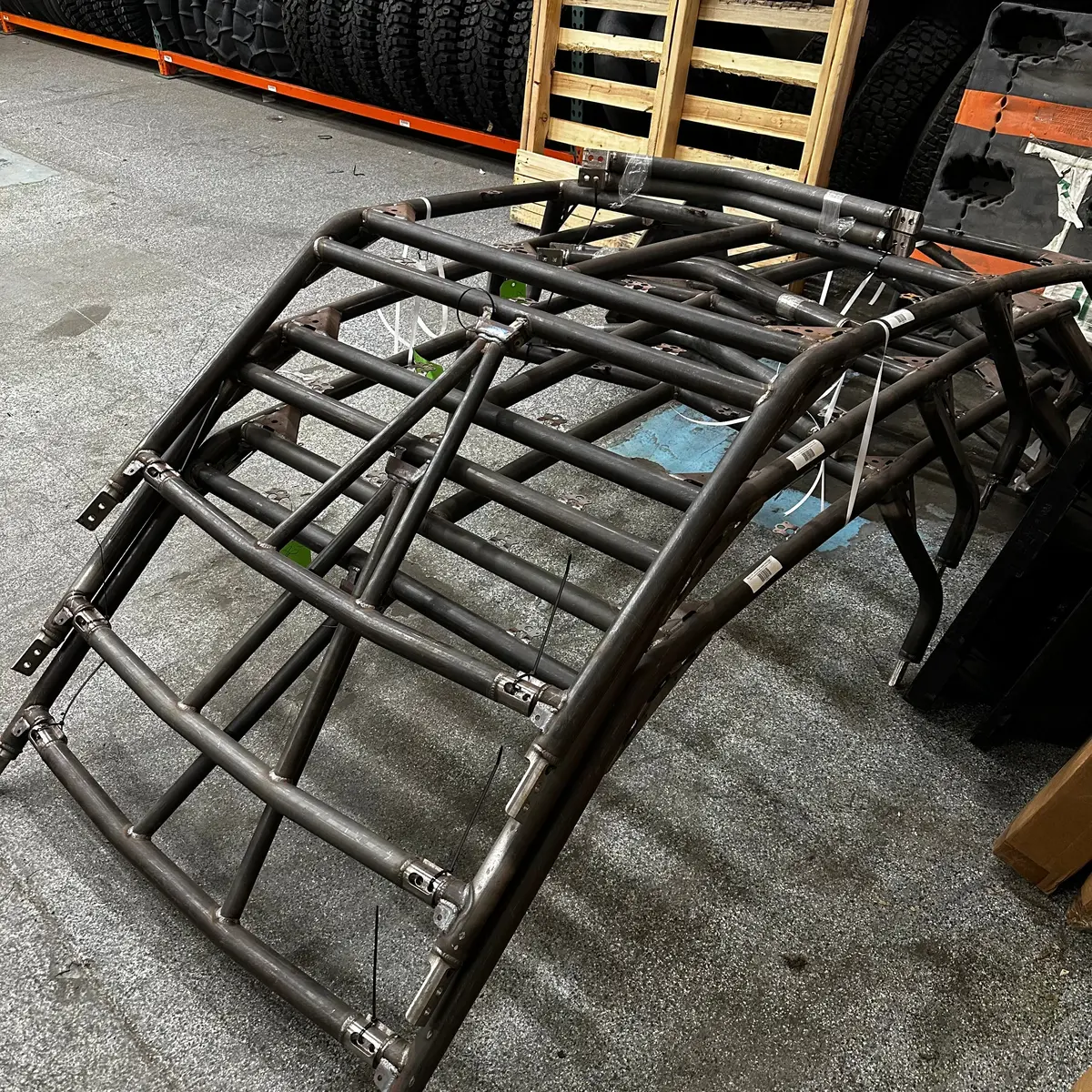 Polaris Rzr Turbo R 4 Raw Fastback Shorty Cage W/ Light Pocket (Sale) 1
