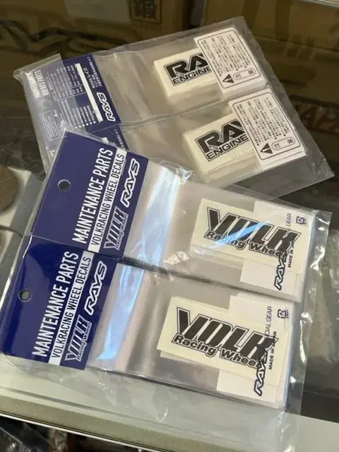 Volk Racing Spoke Stickers Black (Per Wheel) 1