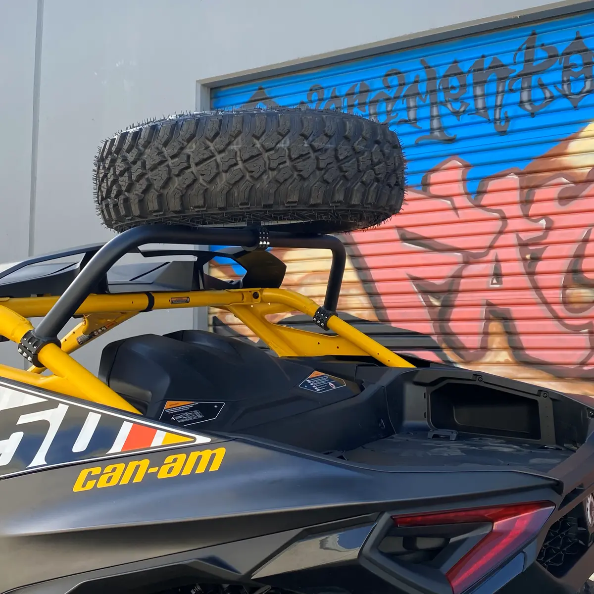 Can Am Maverick R Above The Roof Dual Clamp Spare Tire Mount 1