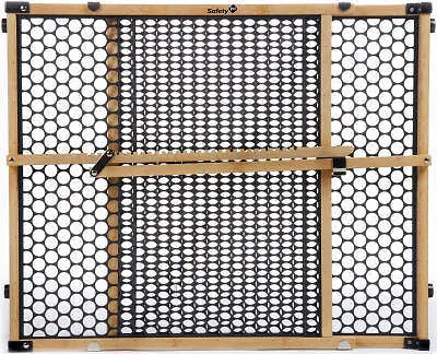 Safety 1St Nature Next Adjustable 28" To 42" Bamboo Doorway Safety Gate - Quantity Of 1 1