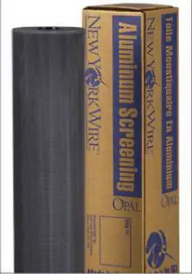 Newyork Wire Fcs9388-M 24" X 100' Charcoal Aluminum Porch Screen Screening Cloth 1