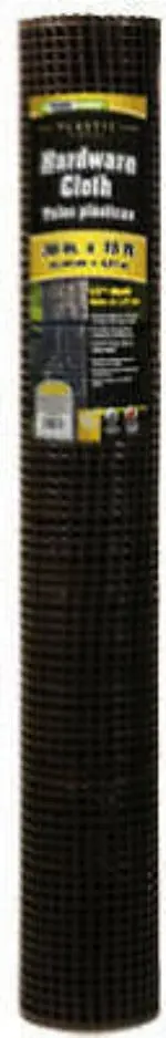 Midwest 889230A 36" X 15' Ft 1/2" Mesh , Black Pvc Hardware Cloth Fencing - Quantity Of 1 Roll 1