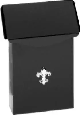 Solar Group Bw110000 Small Black Galvanized Steel Vertical  Mailbox 9.75"X6"X3" - Quantity Of 1 1