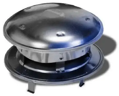 Selkirk 206800 6", 6T-Ct Stainless Steel Round Top Chimney Termination Cap 1