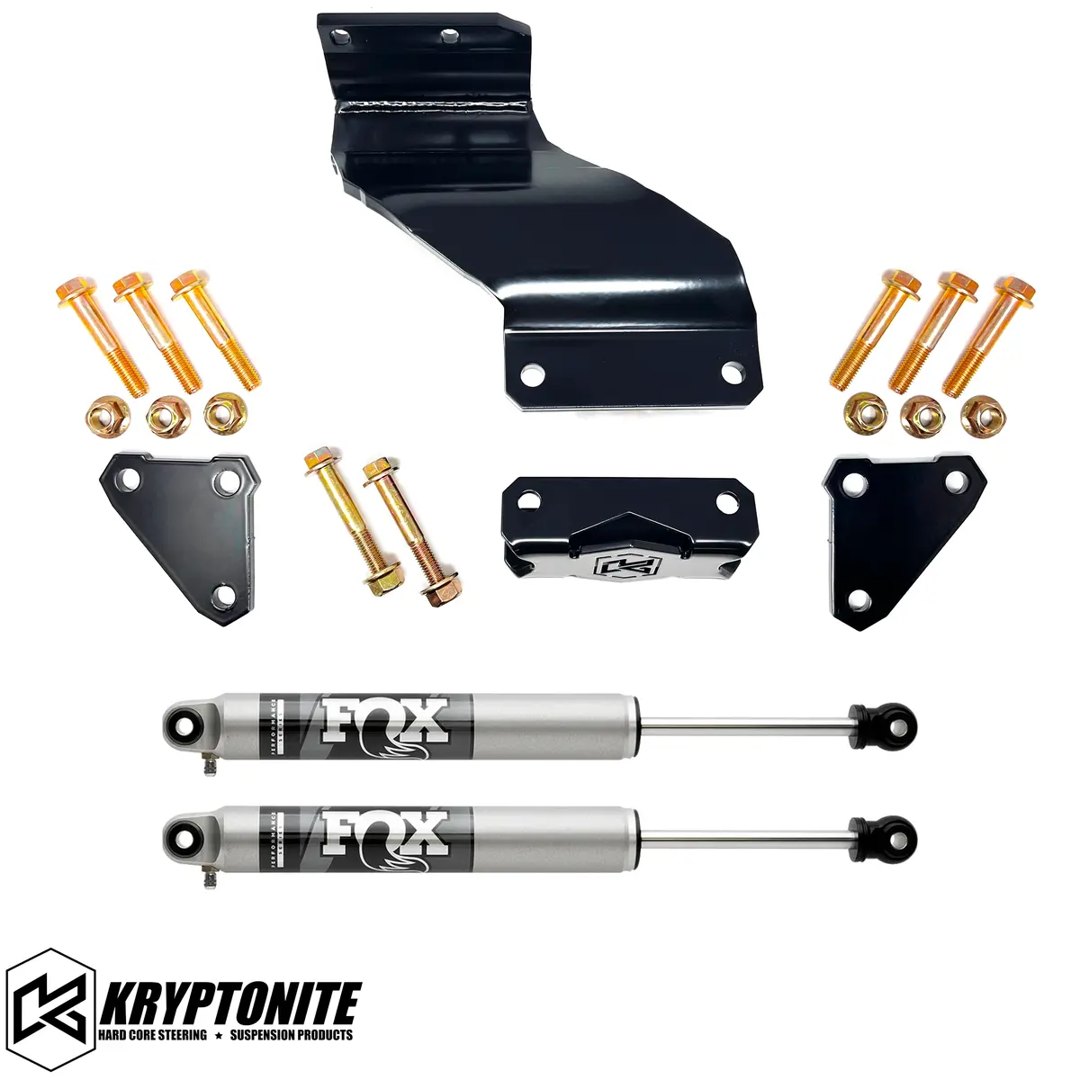 Kryptonite Ram 2500/3500 Death Grip Dual Steering Stabilizer Kit With Fox 2.0 Shocks 2014-2024 1