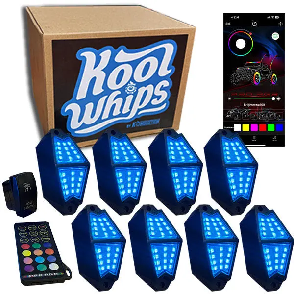 Utv 8-Pod Rock Light Kit (Bluetooth App Controls) 1