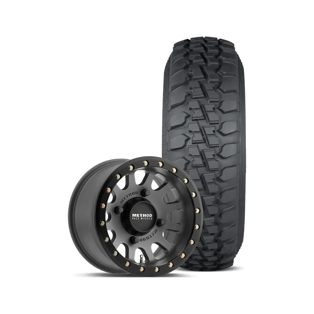 401 Beadlock Wheel (Titanium) + Ds Tire 1