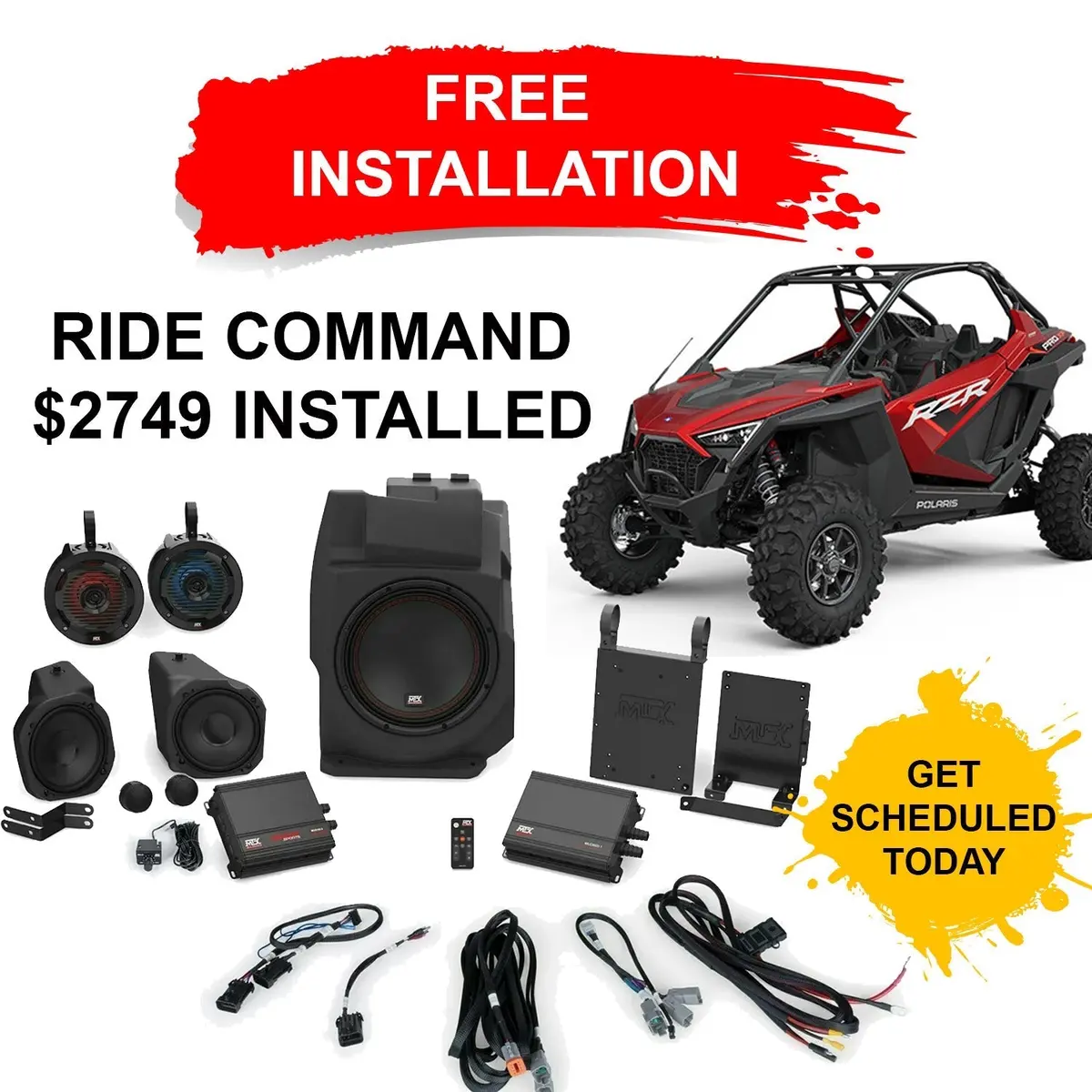 Install Rzr Pro / Turbo R Ride Command Stage 5 Stereo Kit 1