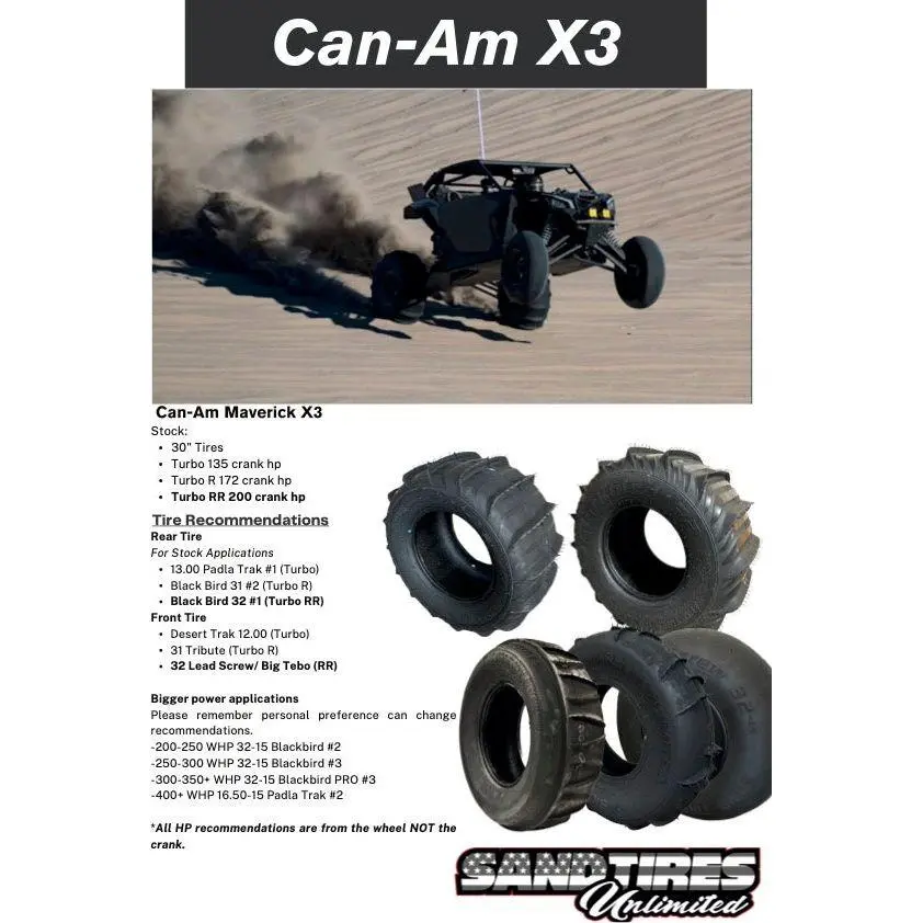 Padla Trak 13.00 Plus Rear Sand Tire 3