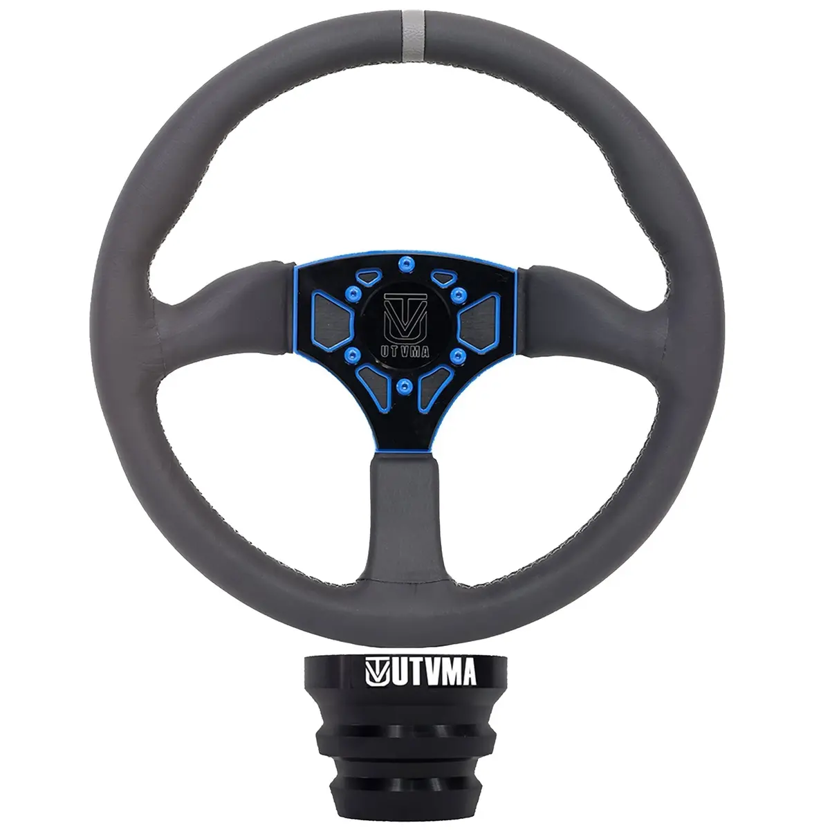 Utvma Octane Leather Steering Wheel With Hub (Polaris, Can Am Models) 9