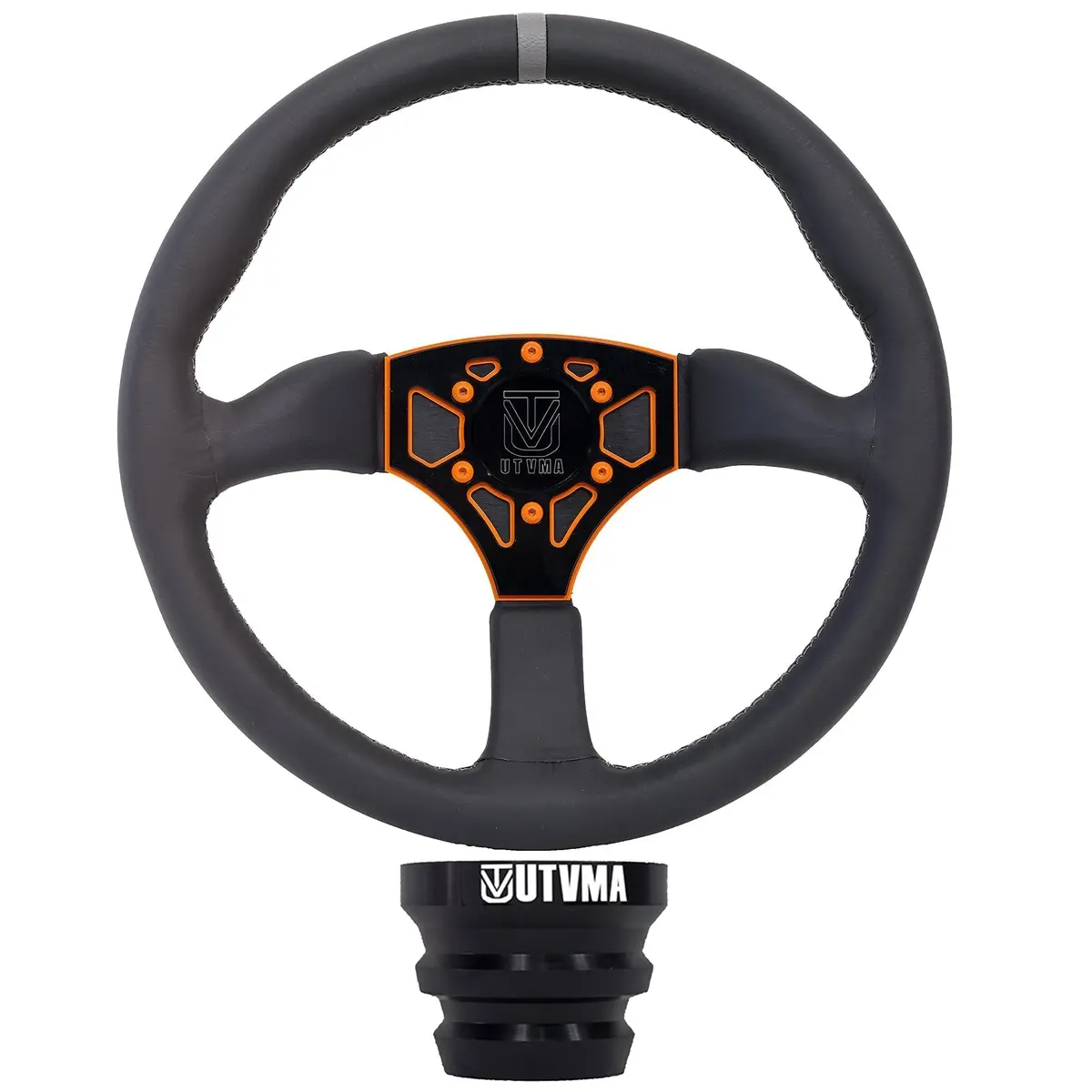 Utvma Octane Leather Steering Wheel With Hub (Polaris, Can Am Models) 6