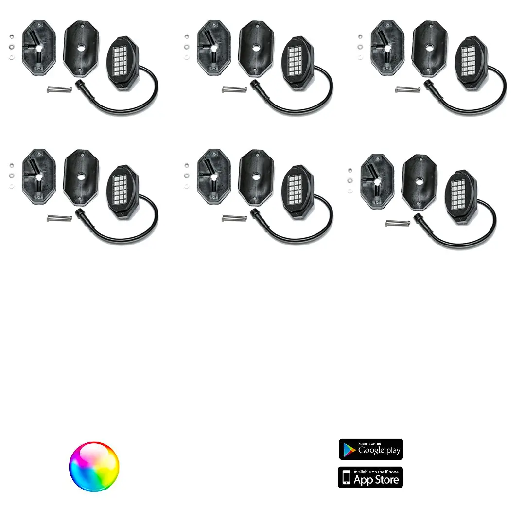 5150 Whips 187 Style Rock Lights W/ Control Harness 2