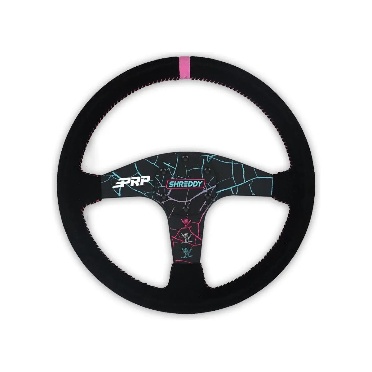 Shreddy Cracked Flat Steering Wheel 1