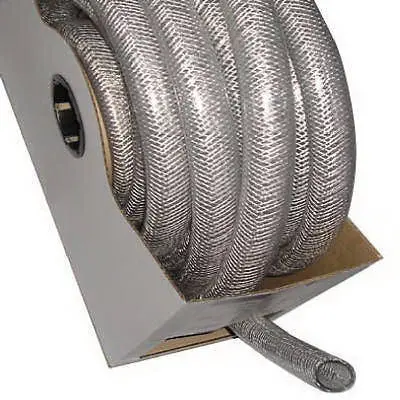Abbot T12004008 1-1/2" X  2" X 25' Clear Braided Reinforced Pvc Hose - Quantity Of 1 Roll 1