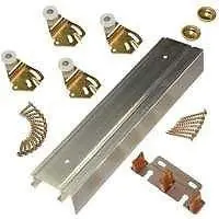 L E Johnson 2200F601 60" Bypass Fascia Door Hanging Hardware Kit For 30"  Doors 1