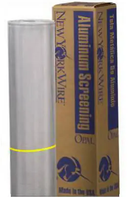 New York Wire Fcs9265-M 28" X 100' Bright Aluminum Porch Screen Screening Cloth 1