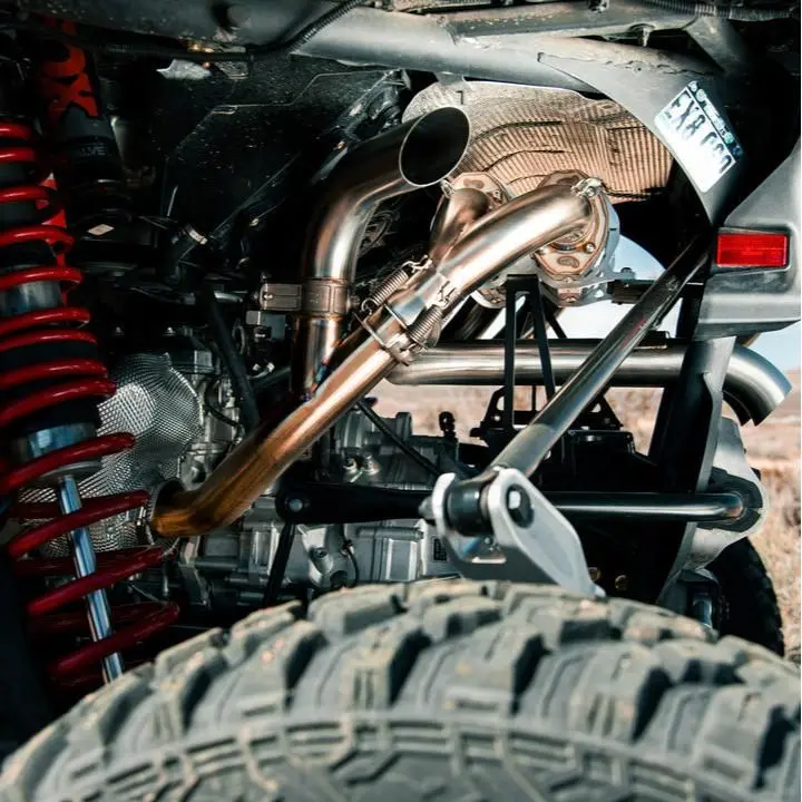 Can Am Maverick R Sidepiece Valved Head Pipe 1