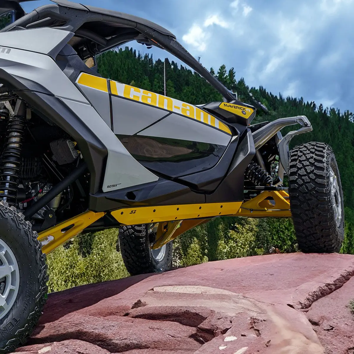 Can Am Maverick R Rock Sliders 7