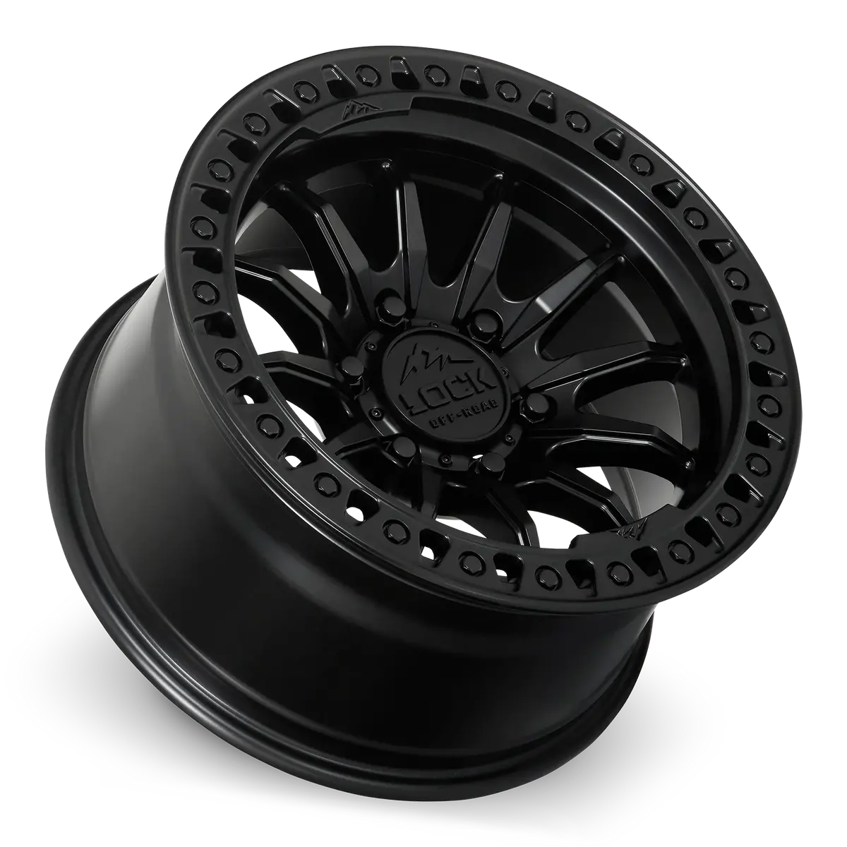 Lock Off-Road Trail Wheel 20X9 Et+1 Offset / 6X139.7 Bp / 106.1 Cb / Matte Black With Matte Black Ring 1